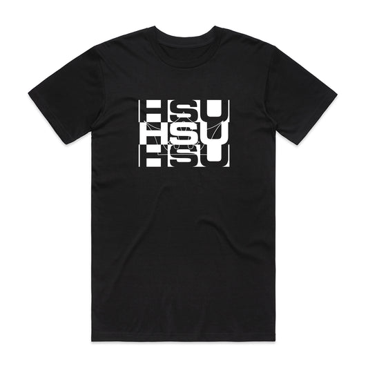 HSU Black T-Shirt x White Print