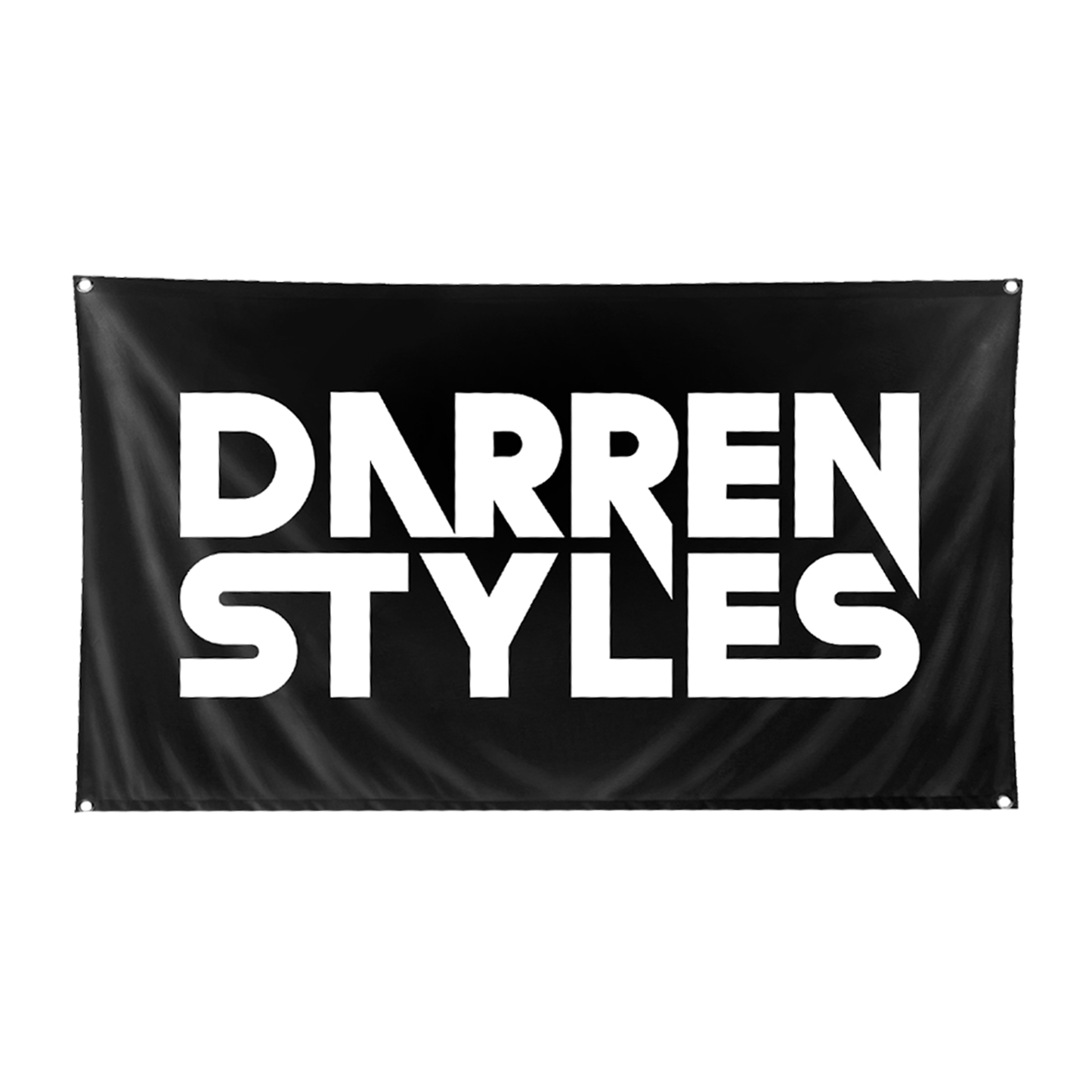 Darren Styles Flag x Logo Print Black