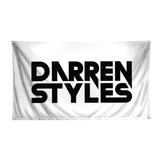 Darren Styles Flag - Logo Print - White